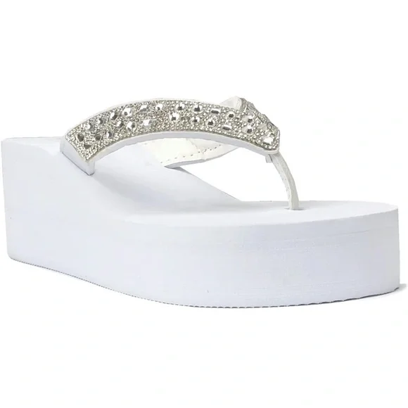 🌸🥂HOST PICK🥂🌸 Platform Jewel Wedge Sandals - Picture 2 of 6